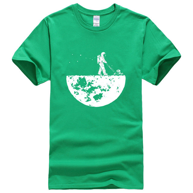 Hot sale 2018 summer men t-shirt novelty design Develop The Moon cotton brand men's t shirt harajuku fitness tops tshirt kpop